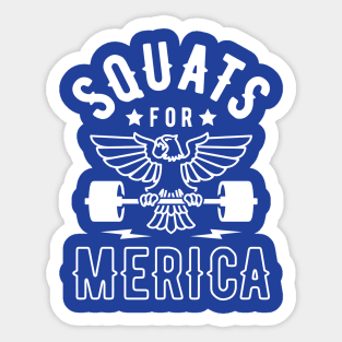 Squats For Merica Sticker